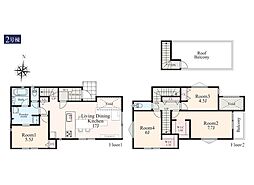 座間市座間2丁目1期　新築戸建　全18棟　2号棟