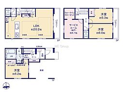 川崎市川崎区大島5丁目5期　新築戸建　全3棟　1号棟