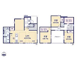 横浜市瀬谷区阿久和西2丁目4期　新築戸建　全3棟　3号棟