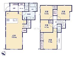 八王子市上柚木1期 新築戸建 全5棟 4号棟