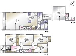 横浜市緑区長津田町 新築戸建 全2棟 1号棟