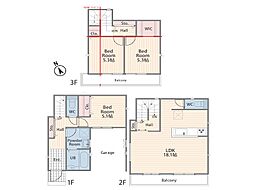 横浜市金沢区六浦東1丁目2期　新築戸建　全1棟　1号棟