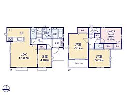 八王子市狭間町　新築戸建　全3棟　B号棟