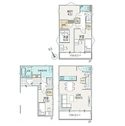 横浜市金沢区富岡東1丁目2　新築戸建　全3棟　1号棟