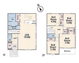 横須賀市小矢部2丁目第9期　新築戸建　全2棟　1号棟