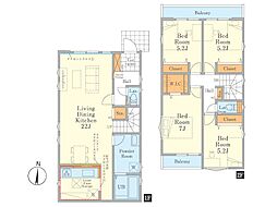 日野市大字日野5期　新築戸建　全2棟　1号棟