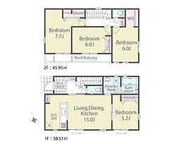 綾瀬市寺尾本町3丁目第1期　新築戸建　全8棟　3号棟