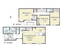 綾瀬市寺尾本町3丁目第1期　新築戸建　全8棟　1号棟