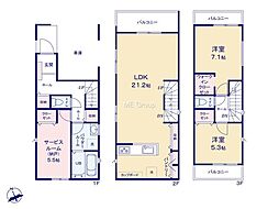 府中市府中町3丁目1期 新築戸建 全3棟 1号棟