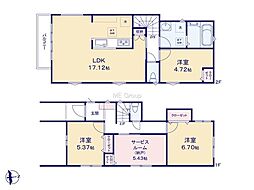 横浜市泉区岡津町　新築戸建　全1棟　1号棟
