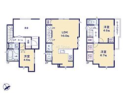 藤沢市片瀬3丁目2　新築戸建　全2棟　1号棟