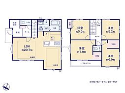 町田市金井8丁目4期　新築戸建　全2棟　2号棟