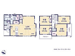町田市金井8丁目4期　新築戸建　全2棟　1号棟