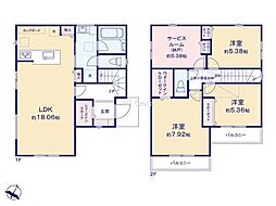 大和市南林間6丁目　新築戸建　全2棟　B号棟