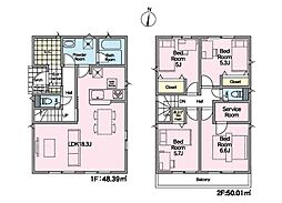 多摩市桜ヶ丘1丁目第6　新築戸建　全2棟　1号棟