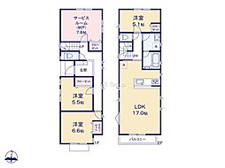 座間市立野台2丁目　新築戸建　全3棟　Ｂ号棟