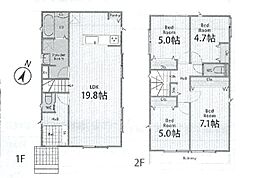 相模原市中央区上溝7丁目1期　新築戸建　全3棟　1号棟