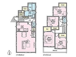 横須賀市佐野町5丁目　新築戸建　全4棟　2号棟