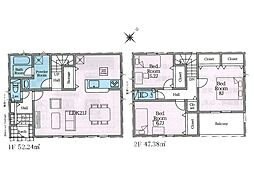 足柄上郡松田町松田惣領第25　新築戸建　全4棟　3号棟