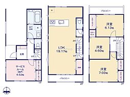 横浜市鶴見区浜町1丁目　新築戸建　全2棟　2号棟