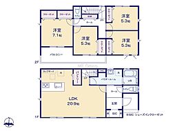 横浜市旭区笹野台4丁目4期　新築戸建　全1棟　1号棟