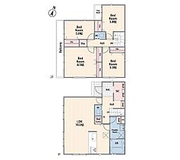 厚木市林3丁目1期　新築戸建　全6棟　3号棟