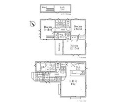 相模原市南区大野台4丁目　新築戸建　全3棟　2号棟