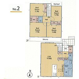 町田市玉川学園3丁目2期　新築戸建　全2棟　2号棟
