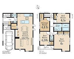 府中市美好町3丁目1期　新築戸建　全2棟