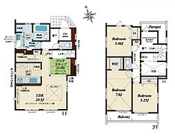 秦野市千村1丁目　新築戸建　全3棟　2号棟