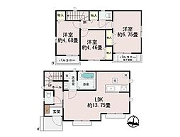 日野市落川6　新築戸建　全3棟　C号棟