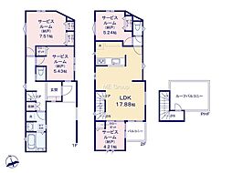横浜市磯子区滝頭1丁目　新築戸建　全1棟　1号棟