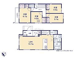 町田市真光寺1丁目1期　新築戸建　全1棟　1号棟