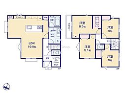日野市新町3丁目8期9期　新築戸建　全6棟　1号棟