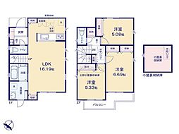 立川市栄町3丁目6期　新築戸建　全2棟　2号棟