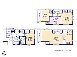川崎市高津区蟹ヶ谷6　新築戸建　全4棟　3号棟