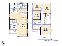 横浜市都筑区東山田1丁目2期　新築戸建　全3棟　3号棟