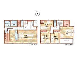 立川市砂川町7丁目第3　新築戸建　全3棟　2号棟