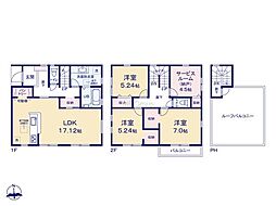 厚木市水引2丁目　新築戸建　全2棟　1号棟