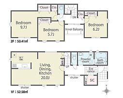 横浜市栄区桂台中第1期　新築戸建　全1棟　1号棟