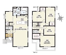 八王子市中野町2期　新築戸建　全3棟　3号棟