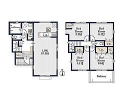横浜市金沢区富岡東1丁目　新築戸建　全1棟　1号棟