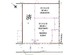 日野市多摩平3丁目19期　土地　全3区画　2号地