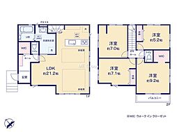 川崎市多摩区寺尾台1丁目1期　新築戸建　全2棟　2号棟