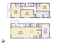 川崎市麻生区片平3丁目　新築戸建　全2棟　1号棟