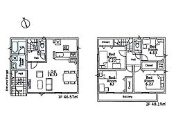 藤沢市大鋸第21　新築戸建　全2棟　2号棟