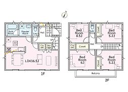足柄上郡中井町井ノ口第11　新築戸建　全5棟　2号棟
