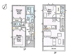 大和市西鶴間2丁目第24　新築戸建　全2棟　1号棟
