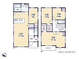 八王子市長房町7期　新築戸建　全3棟　2号棟