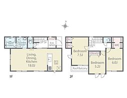八王子市万町第1期　新築戸建　全2棟　1号棟